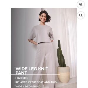 Lee Women's Wide Leg Slouch Pant and Crop Sweater (TikTok Famous)